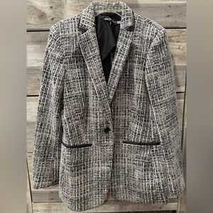Karl faux trim detailed blazer. Size 10!